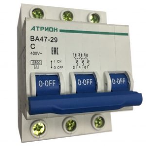 Выкл. автомат. ВА 47-29 3Р 50А хар. В