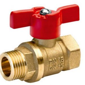 Кран шаровый лат.11Б27п1 Ду20 вр/нр бабочка