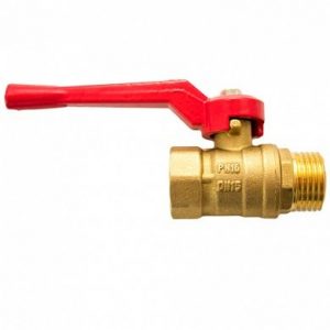 Кран шаровый лат.11Б27п1 Ду20 вр/нр рычаг