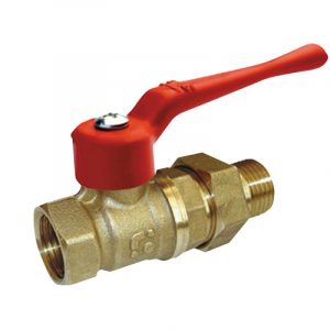 Кран шаровый рычаг лат. Ду25 "американка"